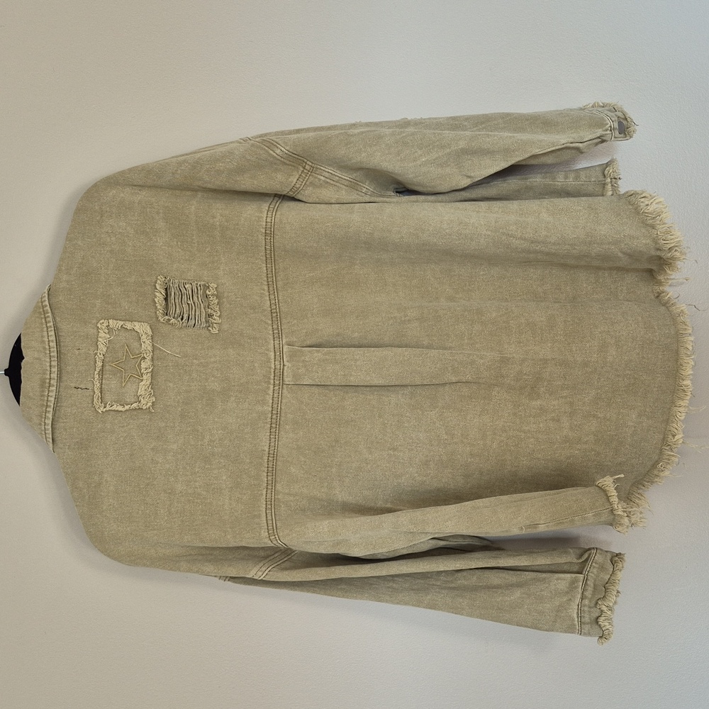 Vici Distressed Denim Jacket - Picture 5 of 8
